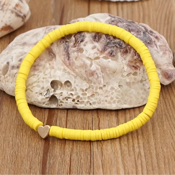 955 ❤️ 7pcs Pack Boho-Chic Heart Beaded Colorful Anklet Set Summer Beachwear - Picture 5 of 7